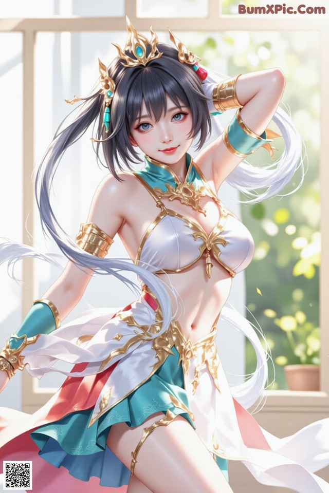 Hentai - Under the Radiance of Celestial Grace Set.2 20250124 Part 4 No.6b7e01 A woman in a bikini with a crown on her head.